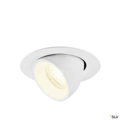 SLV NUMINOS® GIMBLE XS, Deckeneinbauleuchte, 4000 K, 40°, IP20, rund, weiß