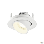 NUMINOS® GIMBLE XS, Deckeneinbauleuchte, 4000 K, 55°, IP20, rund, weiß