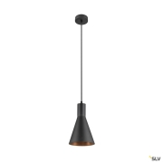 LALU® CONE 15, Leuchtenschirm, E27 Base, Mix&Match, H: 17 cm, schwarz / bronze