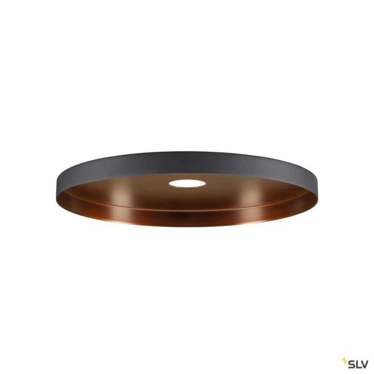 SLV LALU® PLATE 33, Leuchtenschirm, E27 Base, Mix&Match, H: 1.5 cm, schwarz / bronze