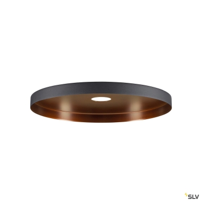 SLV LALU® PLATE 33, Leuchtenschirm, E27 Base, Mix&Match, H: 1.5 cm, schwarz / bronze