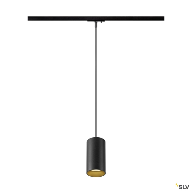 SLV ASTO TUBE, 1~ Pendelleuchte, GU10, Pendellänge 250 cm, 1 x max. 10 W, schwarz