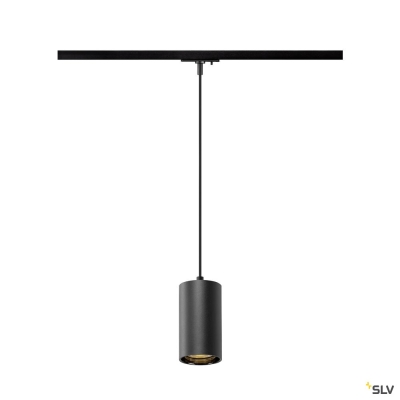 SLV ASTO TUBE, 1~ Pendelleuchte, GU10, Pendellänge 250 cm, 1 x max. 10 W, schwarz