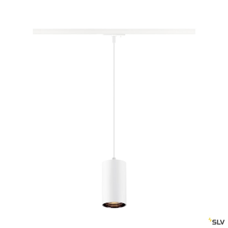 SLV ASTO TUBE, 1~ Pendelleuchte, GU10, Pendellänge 250 cm, 1 x max. 10 W, weiß