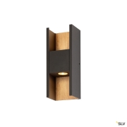 FLATT II, Wandaufbauleuchte, PHASE, 2700 K, 9.5 W, anthrazit / braun