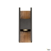 FLATT II, Wandaufbauleuchte, PHASE, 2700 K, 9.5 W, anthrazit / braun