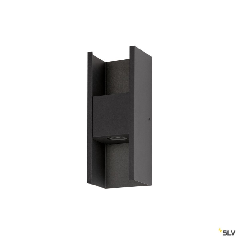 SLV FLATT II, Wandaufbauleuchte, PHASE, 2700 K, 9.5 W, schwarz