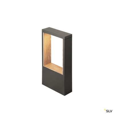 SLV FLATT II 36, Stehleuchte, PHASE, 2700 K, IP65, quadratisch, anthrazit / braun