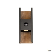 FLATT II, Wandaufbauleuchte, SENSOR, 2700 K, max. 10 W, anthrazit / braun