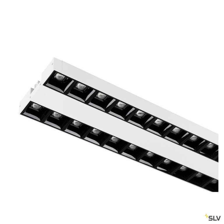 SLV SIGHT EVO, 3~ Spot, double, rechteckig, 3000 K, 25 W, 60°, weiß / schwarz