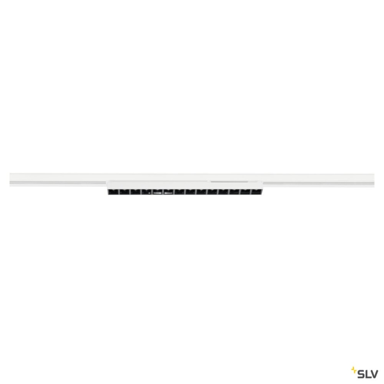 SLV SIGHT EVO, 3~ Spot, single, DALI, rechteckig, 3000 K, 18 W, 60°, weiß / schwarz