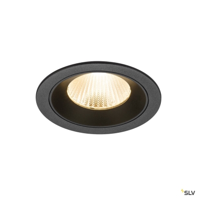 SLV NUMINOS® L, Deckeneinbauleuchte, 2700 K, 40°, IP20, rund, schwarz