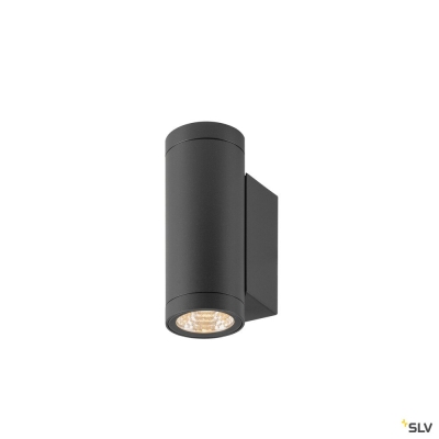 SLV HELIA PRO S, Wandaufbauleuchte, single, DALI, P1, zylindrisch, 2700 K, 3 W, 24°, anthrazit