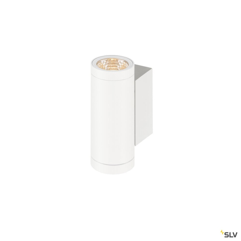 SLV HELIA PRO S, Wandaufbauleuchte, up/down, DALI, P1, zylindrisch, 2700 K, 6 W, 24°, weiß