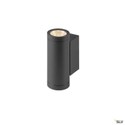 HELIA PRO S, Wandaufbauleuchte, up/down, DALI, P2, zylindrisch, 2700 K, 12 W, 24°, anthrazit