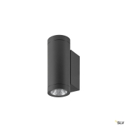 HELIA PRO S, Wandaufbauleuchte, up/down, DALI, P2, zylindrisch, 2700 K, 12 W, 24°, anthrazit
