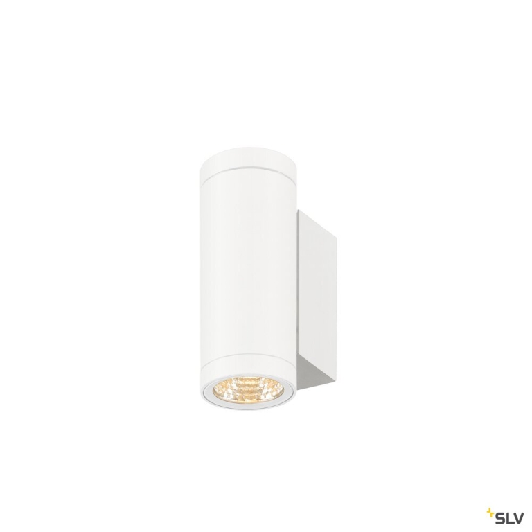 SLV HELIA PRO S, Wandaufbauleuchte, up/down, DALI, P2, zylindrisch, 2700 K, 12 W, 24°, weiß