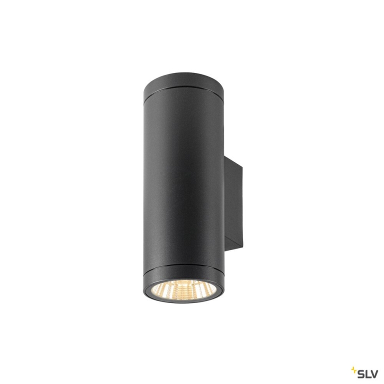 SLV HELIA PRO L, Wandaufbauleuchte, up/down, DALI, P2, 2700 K, 30 W, touch, 24°, anthrazit