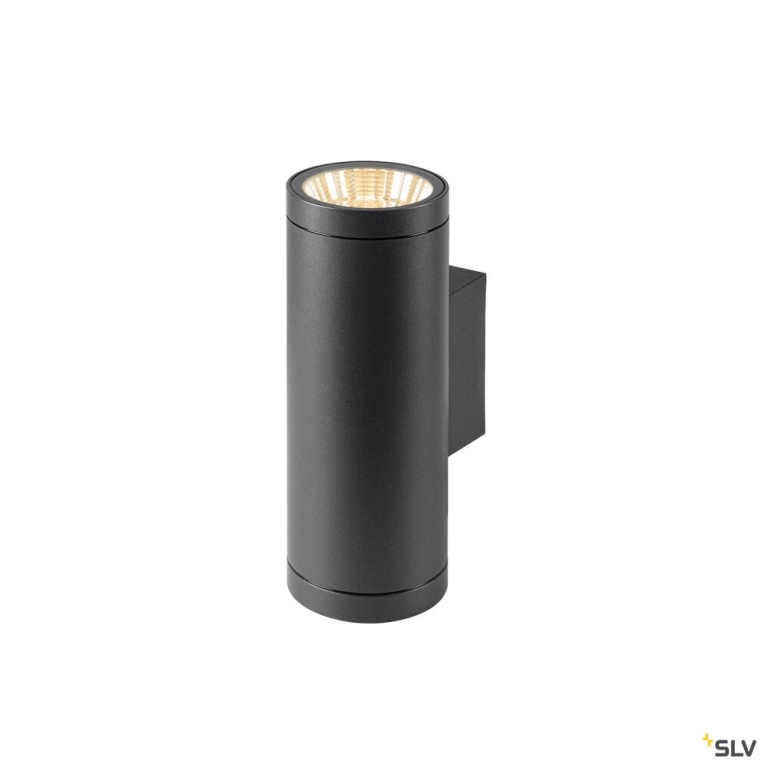 SLV HELIA PRO L, Wandaufbauleuchte, up/down, DALI, P2, 2700 K, 30 W, touch, 24°, anthrazit