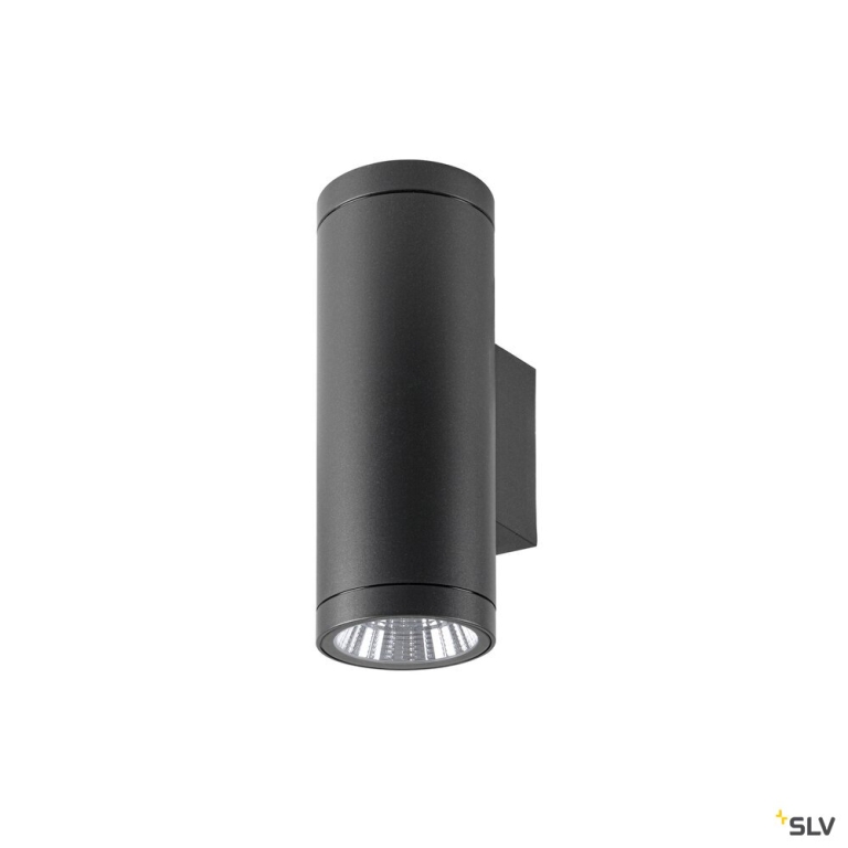 SLV HELIA PRO L, Wandaufbauleuchte, up/down, DALI, P2, 2700 K, 30 W, touch, 24°, anthrazit