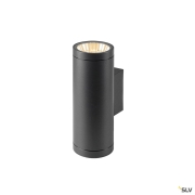 HELIA PRO L, Wandaufbauleuchte, up/down, DALI, P2, 2700 K, 30 W, touch, 24°, anthrazit