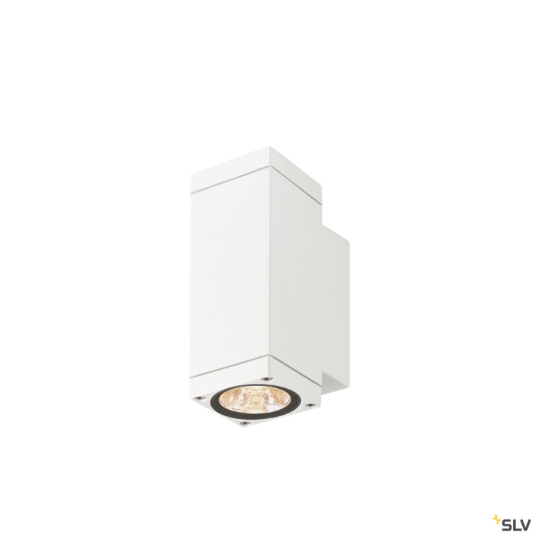 SLV THEO PRO S, Wandaufbauleuchte, up/down, DALI, P1, rechteckig, 2700 K, 6 W, 24°, weiß