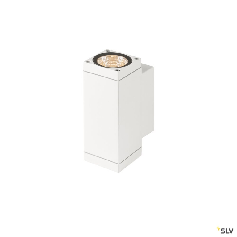 SLV THEO PRO S, Wandaufbauleuchte, up/down, DALI, P1, rechteckig, 2700 K, 6 W, 24°, weiß
