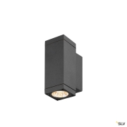 THEO PRO S, Wandaufbauleuchte, up/down, DALI, P2, rechteckig, 2700 K, 12 W, 24°, anthrazit
