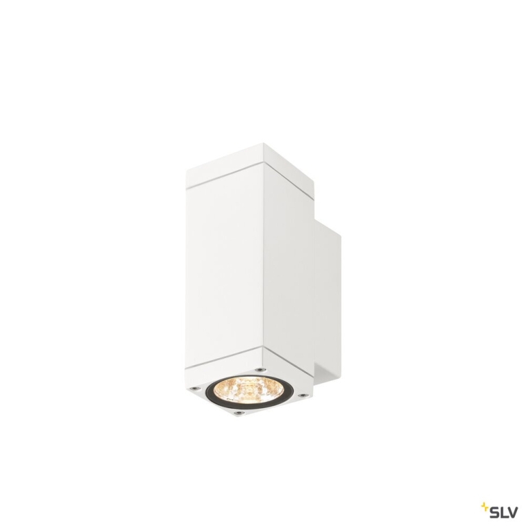 SLV THEO PRO S, Wandaufbauleuchte, up/down, DALI, P2, rechteckig, 2700 K, 12 W, 24°, weiß