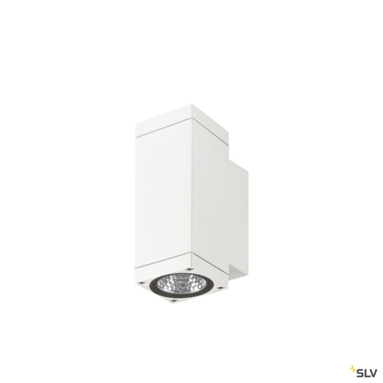 SLV THEO PRO S, Wandaufbauleuchte, up/down, DALI, P2, rechteckig, 2700 K, 12 W, 24°, weiß