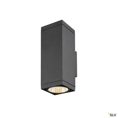 SLV THEO PRO L, Wandaufbauleuchte, up/down, DALI, P1, 2700 K, 20 W, touch, 24°, anthrazit