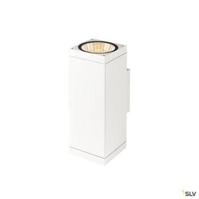 SLV THEO PRO L, Wandaufbauleuchte, up/down, DALI, P1, 2700 K, 20 W, touch, 24°, weiß