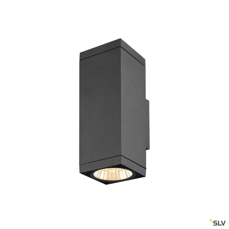 SLV THEO PRO L, Wandaufbauleuchte, up/down, DALI, P2, 2700 K, 30 W, touch, 24°, anthrazit