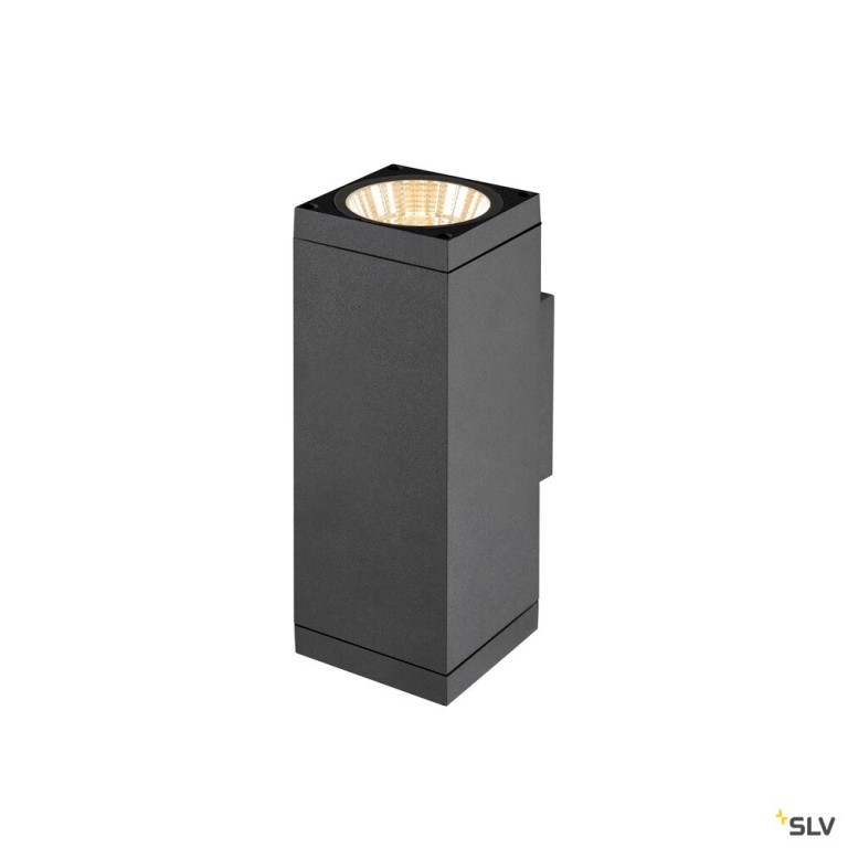 SLV THEO PRO L, Wandaufbauleuchte, up/down, DALI, P2, 2700 K, 30 W, touch, 24°, anthrazit