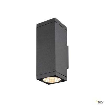 SLV THEO PRO L, Wandaufbauleuchte, up/down, DALI, P2, 2700 K, 30 W, touch, 24°, anthrazit