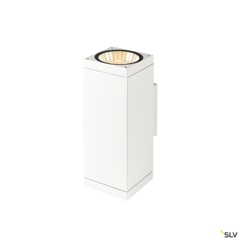 SLV THEO PRO L, Wandaufbauleuchte, up/down, DALI, P2, 2700 K, 30 W, touch, 24°, weiß