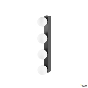 SUN Mirror, Wandaufbauleuchte, quad, 2700/3000/4000 K, TOUCH button, 18 W,  IP44, schwarz