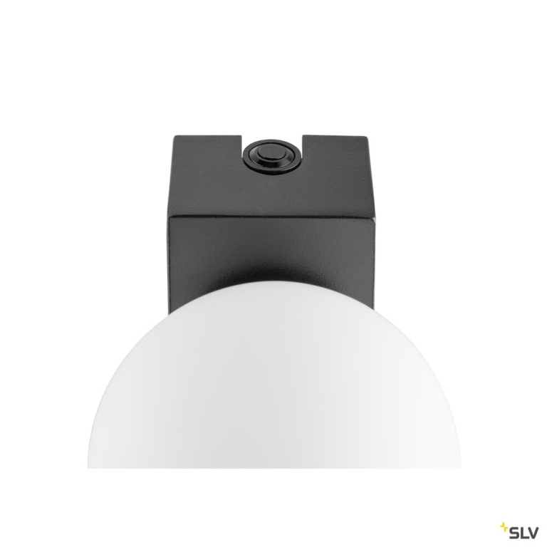 SLV SUN Mirror, Wandaufbauleuchte, triple, 2700/3000/4000 K, TOUCH button, 18 W,  IP44, schwarz
