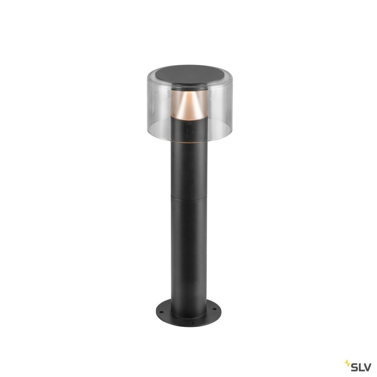 SLV TAHA II 45, Stehleuchte, PHASE, 2200/2700 K, IP65, zylindrisch, schwarz