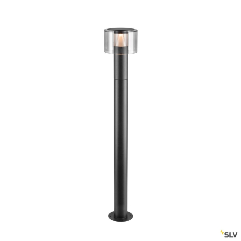SLV TAHA II 90, Stehleuchte, PHASE, 2200/2700 K, IP65, zylindrisch, schwarz