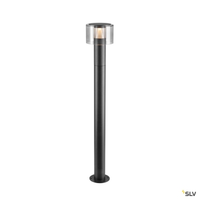 SLV TAHA II 90, Stehleuchte, PHASE, 2200/2700 K, IP65, zylindrisch, schwarz