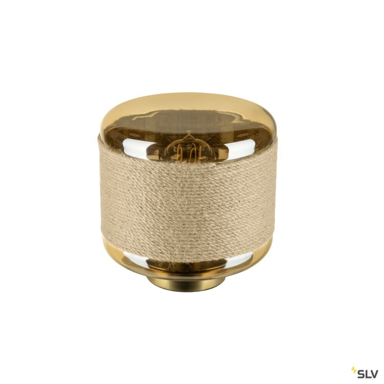 SLV PANTILO ROPE 19, Tischleuchte, E27, zylindrisch, 1 x max. 15 W, gold
