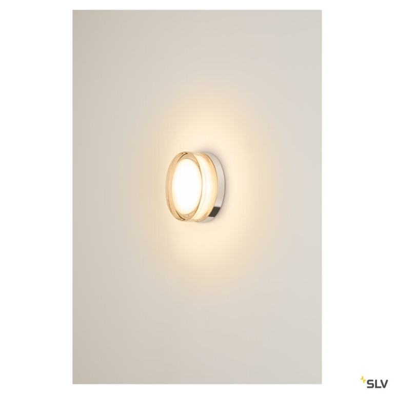 SLV CYFT XL, Wand- und Deckenaufbauleuchte, 2700/3000/4000 K, 15 W, PHASE, 125°, IP65 schwarz / klar