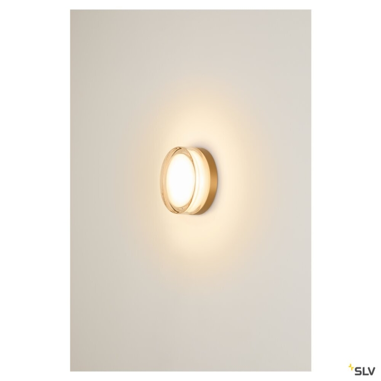 SLV CYFT XL, Wand- und Deckenaufbauleuchte, 2700/3000/4000 K, 15 W, PHASE, 125°, IP65 schwarz / klar
