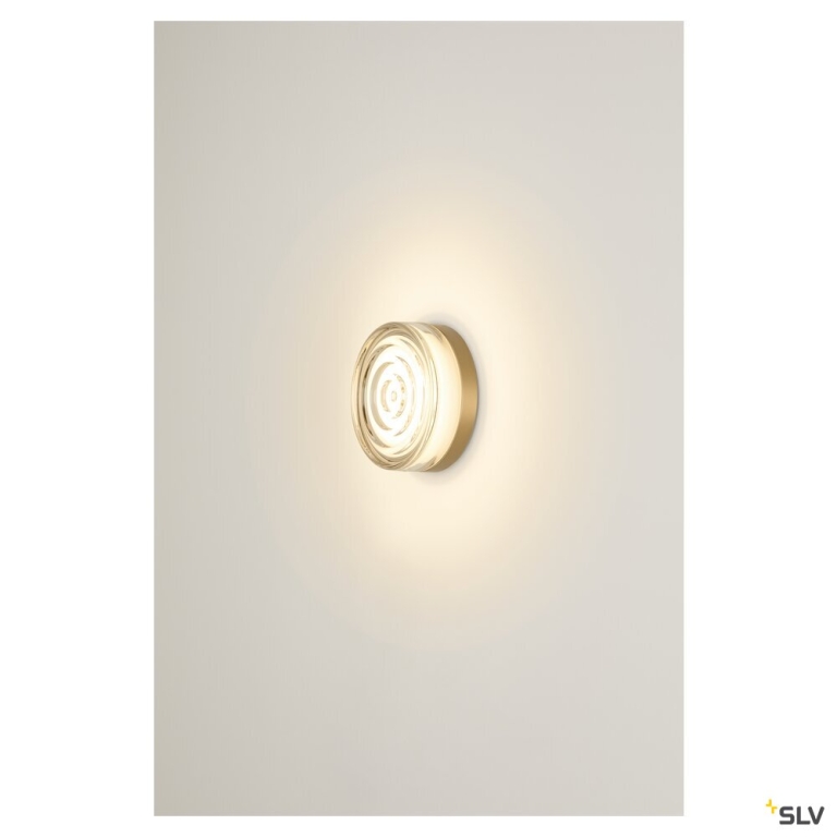 SLV CYFT WAVE XL, Wand- und Deckenaufbauleuchte, 2700/3000/4000 K, 15 W, PHASE, 105°, IP65 schwarz / klar