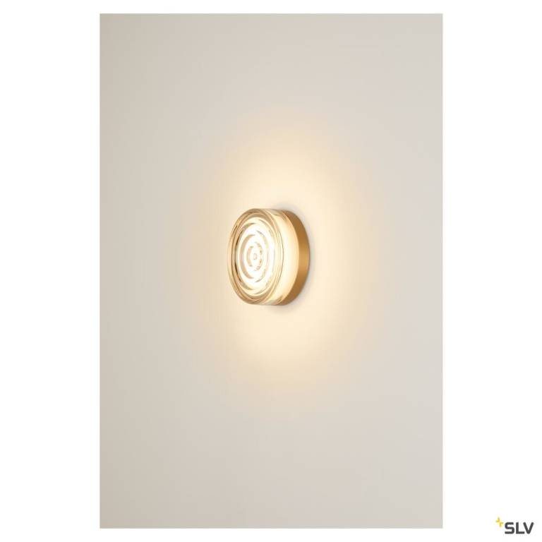 SLV CYFT WAVE XL, Wand- und Deckenaufbauleuchte, 2700/3000/4000 K, 15 W, PHASE, 105°, IP65 schwarz / klar