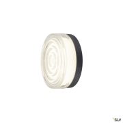 CYFT WAVE XL, Wand- und Deckenaufbauleuchte, 2700/3000/4000 K, 15 W, PHASE, 105°, IP65 schwarz / klar