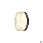 CYFT WAVE XL, Wand- und Deckenaufbauleuchte, 2700/3000/4000 K, 15 W, PHASE, 105°, IP65 schwarz / klar