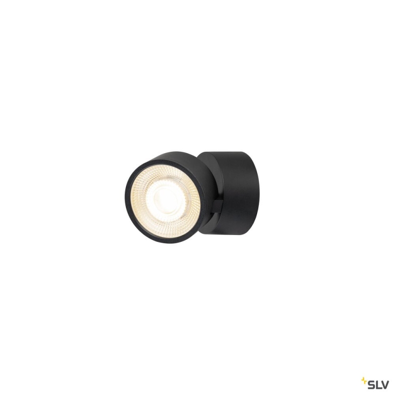 SLV KALU 2.0, Wand- und Deckenaufbauleuchte, PHASE, 2700 K, 10 W, 36°, schwarz