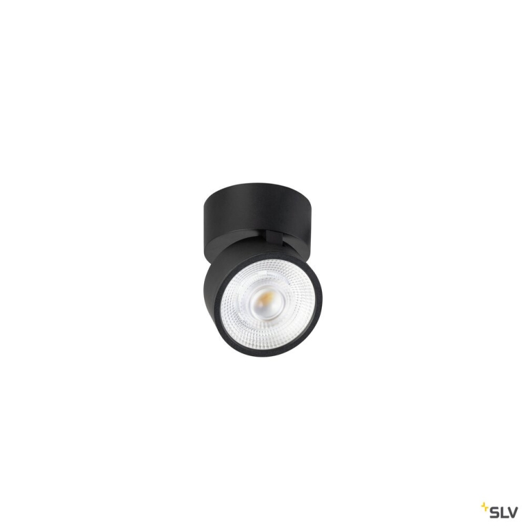 SLV KALU 2.0, Wand- und Deckenaufbauleuchte, PHASE, 3000 K, 10 W, 36°, schwarz